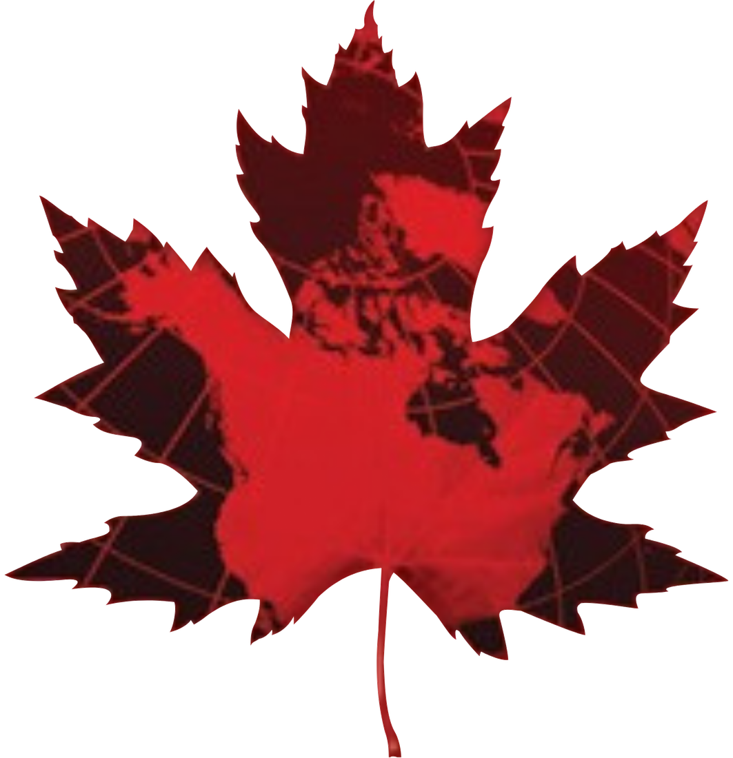 Seaver Associates Inc. logo — red maple leaf with a world map